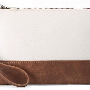 Stylish Large Capacity Wristlet Clutch - Detachable Crossbody and Wrist Strap